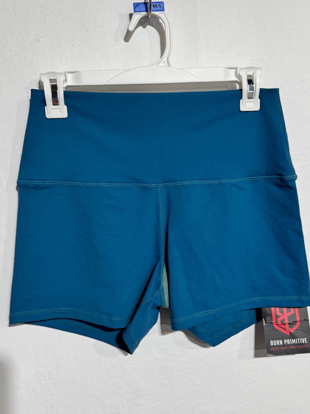 Born Primitive Teal Performance hight waisted Women’s booty Shorts large
